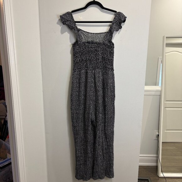Black and White Polka Dot Romper Size Large - Picture 3 of 12
